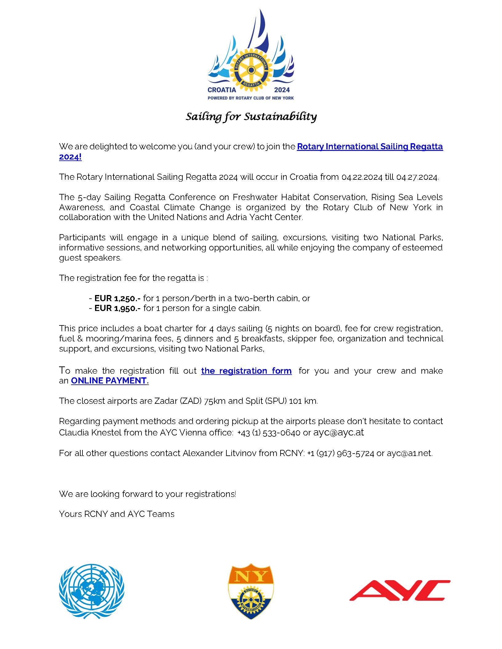 Rotary International Sailing Regatta 2024